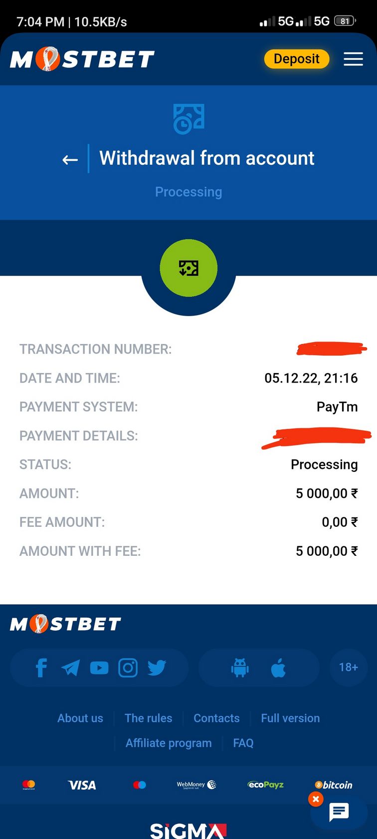 Mostbet App herunterladen und installieren